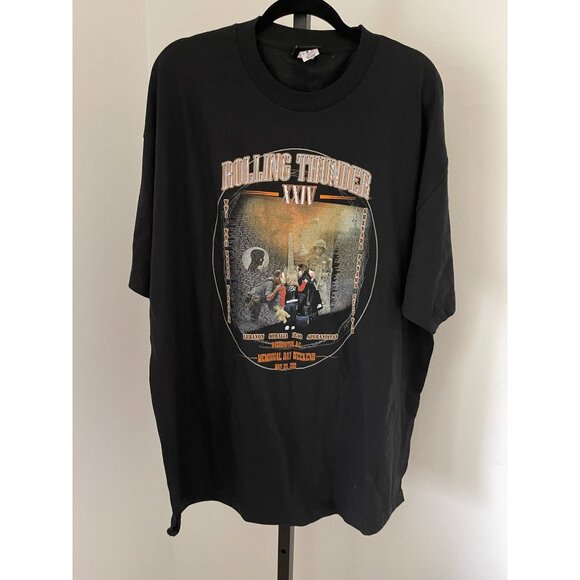 Like New Harley-Davidson Rolling Thunder XXIV Memorial Day Weekend T-Shirt Washi - Picture 1 of 5